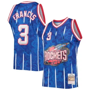 Meraviglioso Prestigioso Incantevole Steve Francis Houston Rockets Hardwood Classics 1999/00 Lunar New Year Swingman Jersey Blue  per i Fan Veri