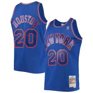 Resistente Meraviglioso Allan Houston New York Knicks 1996/97 Throwback Dark Swingman Jersey Blue  per i Fan Veri