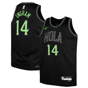 Raffinato Classico Moderno Brandon Ingram New Orleans Pelicans Nike Youth Swingman Replica Jersey City Edition Black  per i Fan Veri