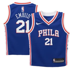 Trendy Lussuoso Joel Embiid Philadelphia 76ers Nike Toddler Swingman Player Jersey Icon Edition Royal  per i Fan Veri