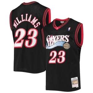 Fantastico Lou Williams Philadelphia 76ers 2005/06 Hardwood Classics Swingman Jersey Black  per i Fan Veri