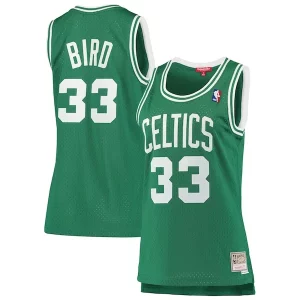 Splendido Larry Bird Boston Celtics Women's 1985 86 Hardwood Classics Swingman Jersey Kelly Green  per i Fan Veri