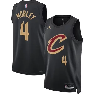 Magnifico Versatile Evan Mobley Cleveland Cavaliers Jordan Brand Unisex Swingman Jersey Statement Edition Black  per i Fan Veri