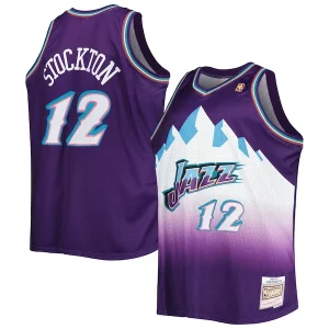 Sofisticato Versatile Robusto John Stockton Utah Jazz Big & Tall Hardwood Classics 1996/97 Swingman Jersey Purple  per i Fan Veri