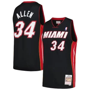 Duraturo Ray Allen Miami Heat 2012/13 Hardwood Classics Swingman Jersey Black  per i Fan Veri