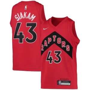 Meraviglioso Classico Pascal Siakam Toronto Raptors Nike Youth 2021/22 Diamond Swingman Jersey Icon Edition Red  per i Fan Veri