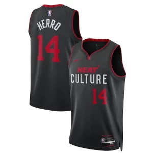 Delizioso Bellissimo Versatile Tyler Herro Miami Heat Nike Unisex 2023/24 Swingman Jersey Black City Edition  per i Fan Veri