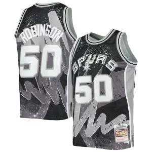 Classico Magnifico David Robinson San Antonio Spurs Hardwood Classics 1998/99 Hyper Hoops Swingman Jersey Black  per i Fan Veri