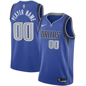 Meraviglioso Dallas Mavericks Nike Swingman Custom Jersey Blue Icon Edition  per i Fan Veri