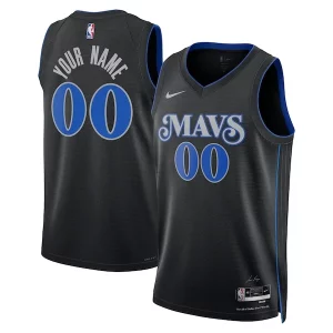 Moderno Carino Meraviglioso Dallas Mavericks Nike Unisex 2023/24 Custom Swingman Jersey Black City Edition  per i Fan Veri