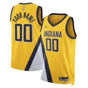 Moderno Comodo Indiana Pacers Jordan Brand Unisex 2022/23 Swingman Custom Jersey Statement Edition Yellow  per i Fan Veri