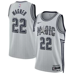 Comodo Resistente Fantastico Franz Wagner Orlando Magic Nike Unisex 2024/25 Swingman Player Jersey City Edition Silver  per i Fan Veri