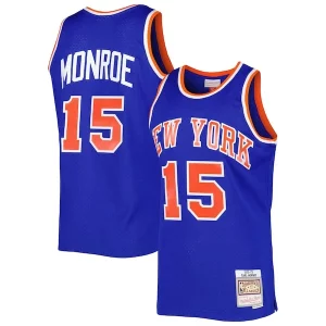 Robusto Versatile Delizioso Earl Monroe New York Knicks 2001/02 Hardwood Classics Swingman Jersey Blue  per i Fan Veri