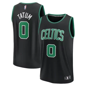 Ottimo Duraturo Elegante Jayson Tatum Boston Celtics Fast Break Replica Player Jersey Statement Edition Black  per i Fan Veri