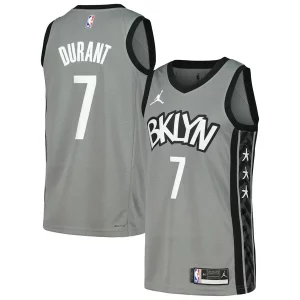 Versatile Prestigioso Raffinato Kevin Durant Brooklyn Nets Nike Swingman Player Jersey Statement Edition Gray/Blue  per i Fan Veri