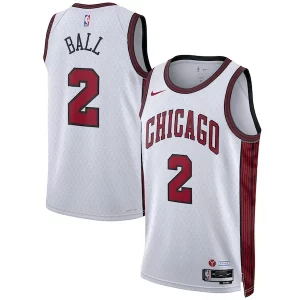 Cool Pratico Lonzo Ball Chicago Bulls Nike Unisex 2022/23 Swingman Jersey City Edition White  per i Fan Veri