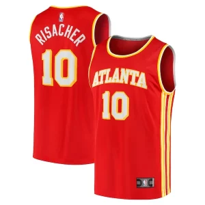 Gorgeous Prestigioso Lussuoso Zaccharie Risacher Atlanta Hawks Youth 2024 NBA Draft Fast Break Player Jersey Icon Edition Red  per i Fan Veri