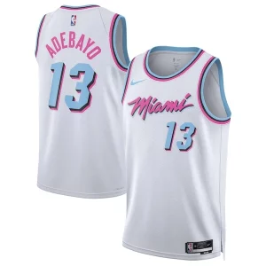 Prestigioso Bam Adebayo Miami Heat Nike Unisex 2024/25 Swingman Player Jersey City Edition White  per i Fan Veri