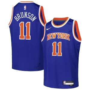 Comodo Jalen Brunson New York Knicks Nike Youth Swingman Jersey Icon Edition Blue  per i Fan Veri