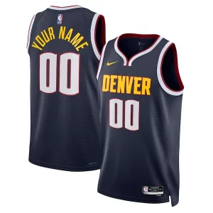 Splendido Bellissimo Denver Nuggets Nike Unisex Swingman Custom Jersey Navy Icon Edition  per i Fan Veri