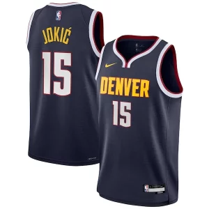 Classico Elegante Nikola Jokic Denver Nuggets Nike Youth Swingman Jersey Icon Edition Navy  per i Fan Veri