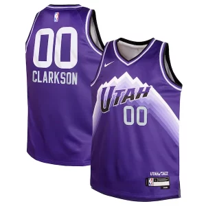 Fantastico Carino Jordan Clarkson Utah Jazz Nike Youth Swingman Replica Jersey City Edition Purple  per i Fan Veri