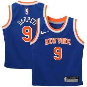 Carino Accattivante RJ Barrett New York Knicks Nike Preschool Swingman Player Jersey Icon Edition Blue  per i Fan Veri