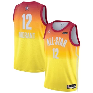 Gorgeous Bellissimo Ja Morant Jordan Brand 2023 NBA All Star Game Swingman Jersey Orange  per i Fan Veri