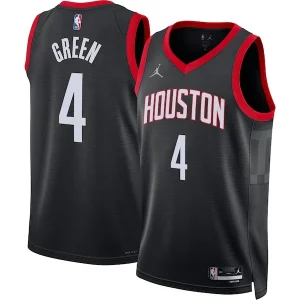Stupendo Prestigioso Accattivante Jalen Green Houston Rockets Jordan Brand Unisex Swingman Jersey Statement Edition Black  per i Fan Veri