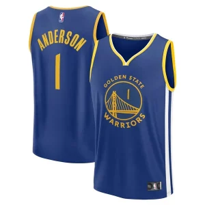 Magnifico Moderno Kyle Anderson Golden State Warriors Fast Break Replica Player Jersey Icon Edition Royal  per i Fan Veri