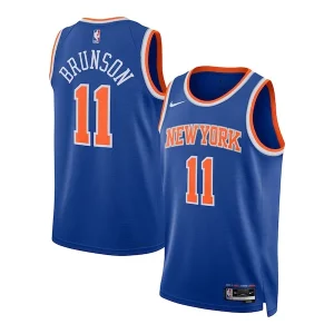 Fascinante Resistente Jalen Brunson New York Knicks Nike Unisex Swingman Jersey Icon Edition Blue  per i Fan Veri