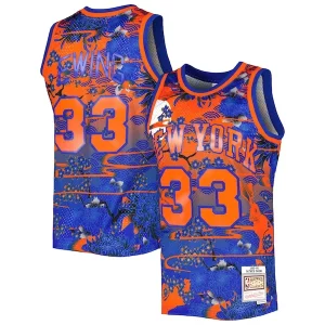 Robusto Fascinante Patrick Ewing New York Knicks 1985/86 Hardwood Classics Lunar New Year Swingman Jersey Blue  per i Fan Veri