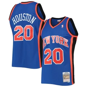 Versatile Lussuoso Resistente Allan Houston New York Knicks Hardwood Classics Swingman Jersey Blue  per i Fan Veri