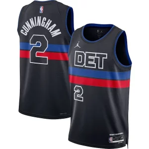 Accattivante Carino Cade Cunningham Detroit Pistons Jordan Brand Unisex Swingman Jersey Statement Edition Black  per i Fan Veri