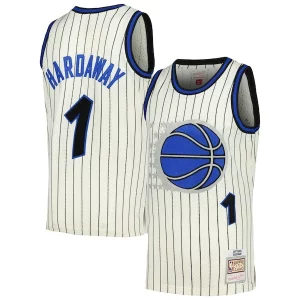 Cool Elegante Raffinato Penny Hardaway Orlando Magic Chainstitch Swingman Jersey Cream  per i Fan Veri