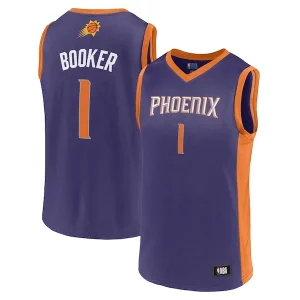 Eccezionale Versatile Men's Devin Booker Purple Phoenix Suns Player Jersey  per i Fan Veri
