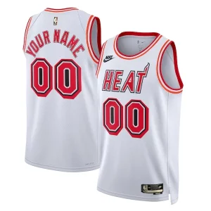 Attraente Miami Heat Nike Unisex 2022/23 Custom Swingman Jersey Classic Edition White  per i Fan Veri
