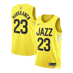 Pratico Elegante Lauri Markkanen Utah Jazz Nike Unisex Swingman Jersey Icon Edition Gold  per i Fan Veri