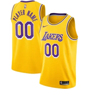 Comodo Los Angeles Lakers Nike 2020/21 Swingman Custom Jersey Icon Edition Gold  per i Fan Veri
