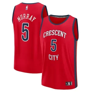 Carino Accattivante Dejounte Murray New Orleans Pelicans Youth Fast Break Replica Player Jersey Statement Edition Red  per i Fan Veri
