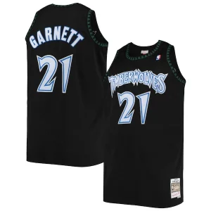 Stupendo Gorgeous Kevin Garnett Minnesota Timberwolves 1997/98 Big & Tall Hardwood Classics Swingman Jersey Black  per i Fan Veri