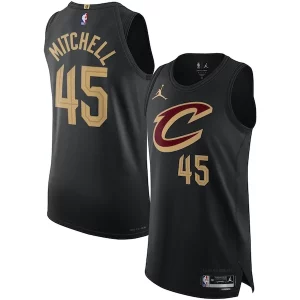 Fascinante Resistente Donovan Mitchell Cleveland Cavaliers Jordan Brand Authentic Player Jersey Statement Edition Black  per i Fan Veri