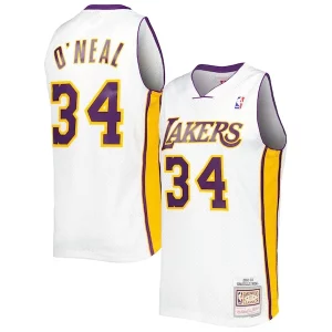 Raffinato Shaquille O'Neal Los Angeles Lakers 2001/02 Hardwood Classics Swingman Jersey White  per i Fan Veri