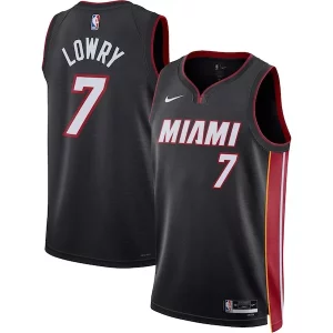 Fantastico Cool Meraviglioso Kyle Lowry Miami Heat Nike Unisex Swingman Jersey Icon Edition Black  per i Fan Veri
