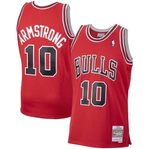 Splendido Trendy B. J. Armstrong Chicago Bulls 2001/02 Hardwood Classics Swingman Jersey Red  per i Fan Veri
