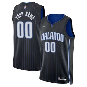 Elegante Meraviglioso Orlando Magic Nike 2021/22 Diamond Swingman Custom Jersey Icon Edition Black  per i Fan Veri