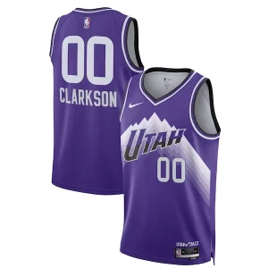 Bellissimo Incantevole Jordan Clarkson Utah Jazz Nike Unisex 2023/24 Swingman Jersey Purple City Edition  per i Fan Veri
