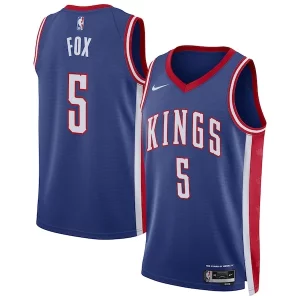 Duraturo Bellissimo De'Aaron Fox Sacramento Kings Nike Unisex 2024/25 Swingman Player Jersey City Edition Blue  per i Fan Veri