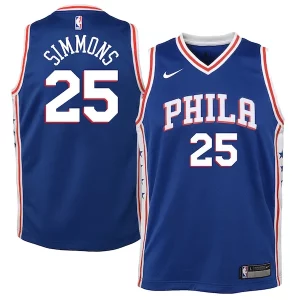 Moderno Attraente Sofisticato Ben Simmons Philadelphia 76ers Nike Youth Swingman Jersey Royal Icon Edition/White  per i Fan Veri