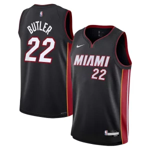 Sofisticato Comodo Jimmy Butler Miami Heat Nike Youth Swingman Jersey Icon Edition Black  per i Fan Veri